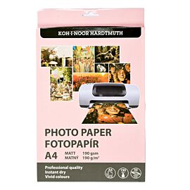 Papier foto A4 matt 50ark. 190g.