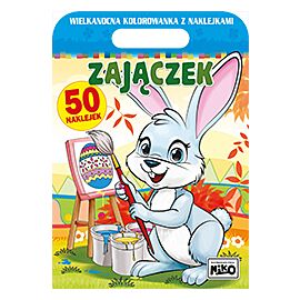 Zajączek. Wielkanocna kolorowanka z naklejkami