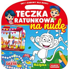 Teczka ratunkowa na nudę z grą Małpka