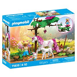 Playmobil Magiczna stajnia jednorożców dla mamy i źrebaka 71839