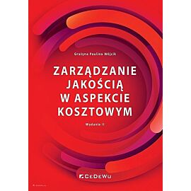 Zarządzanie jakością w aspekcie kosztowym