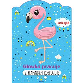 Główka pracuje Z flamingiem rozplątuje