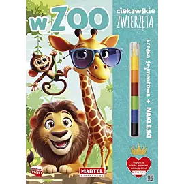 Ciekawskie zwierzęta. W zoo z kredką i naklejkami