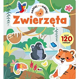 Zwierzęta. Naklej odklej
