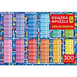 Tabliczka mnożenia. Puzzle 300 elem. + książka