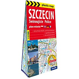 Szczecin Świnoujście Police  foliowany plan miasta 1:22 000