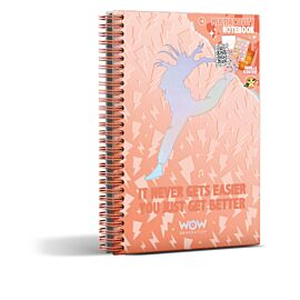Notatnik A5 Tancerka Balerina zapachowy z naklejkami WOW00145