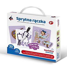 Sprytna rączka Zawody i Literki z pisakiem 53 elementy