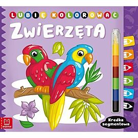 Lubię kolorować. Zwierzęta. Kredka segmentowa