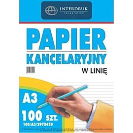Papier kancelaryjny A3/100k, linia (35921)
