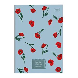 Kalendarz szkolny zeszytowy B6 48 - Poppies
