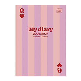 Kalendarz szkolny zeszytowy B6 48 - Pink Card