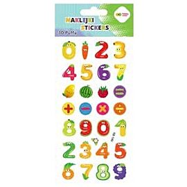 Naklejki 3D Puffy - Fruit Numbers, 9.5 cm x 22 cm, Happy Color