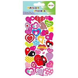 Naklejki 3D Puffy - For You Hearts, 10 x 20 cm, Happy Color