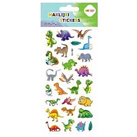 Naklejki 3D Puffy - Funny Dino, 9.5 cm x 22 cm, Happy Color