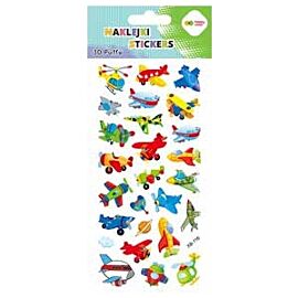 Naklejki 3D Puffy - Funny Aircraft, 9.5 cm x 22 cm, Happy Color