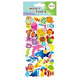 Naklejki 3D Puffy - Colorful Fishes, 9.5 cm x 22 cm, Happy Color