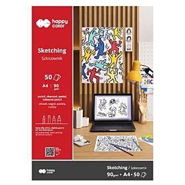 Blok szkicowy A4/50 ark, 90g - Młody Artysta
