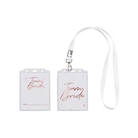 Identyfikator Team Bride 8,7x12,5cm 4szt