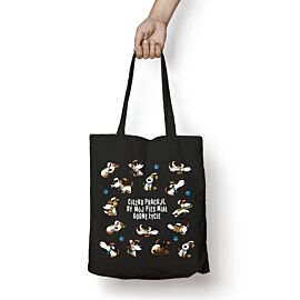Torba bawełniana – Ciężko pracuję, by mój pies miał godne życie