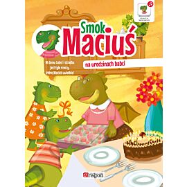 Smok Maciuś na urodzinach babci