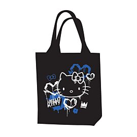 Torba na ramię Hello Kitty Woven black neon