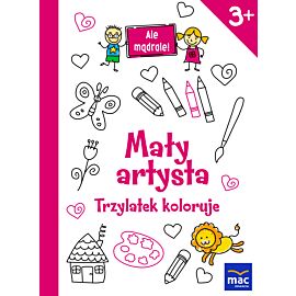 Mały artysta. Trzylatek Koloruje
