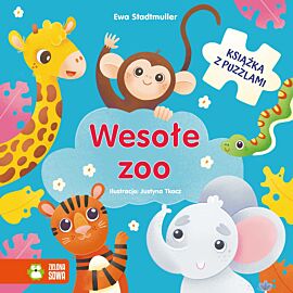 Wesołe zoo. Książka z puzzlami