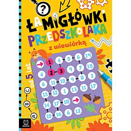 Łamigłówki przedszkolaka z wiewiórką od 5 lat