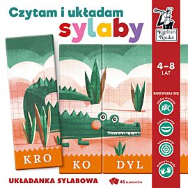 Kapitan Nauka. Czytam i układam sylaby. Układanka sylabowa