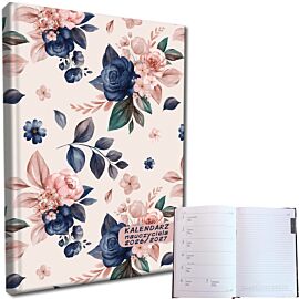 Kalendarz nauczyciela 2026/2027 A5 tygodniowy Róże Blue
