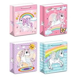 Torebki prezentowe WK 22338 L mix wzorów 12 sztuk