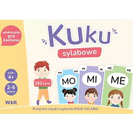 Kuku sylabowe edukacyjna gra karciana dla dzieci