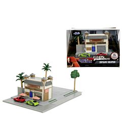 Kawiarnia Diorama Toretto JADA F&F +2 metalowe pojazdy