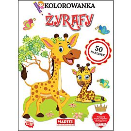 Kolorowanka Żyrafy z naklejkami
