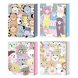 Torebki prezentowe WK 22477 L mix wzorów 12 sztuk