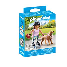 Playmobil Skaterka z retriverem 71739