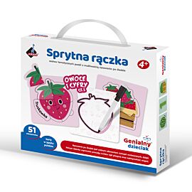 Sprytna rączka Owoce i Warzywa z pisakiem 51 elementów