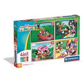 Puzzle 4w1 Super kolor Mickey Mouse Clubhouse 21755