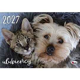 Kalendarz 2027 ścienny Ulubieńcy KA4
