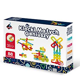 Klocki małych geniuszy Złączki 88 elementów