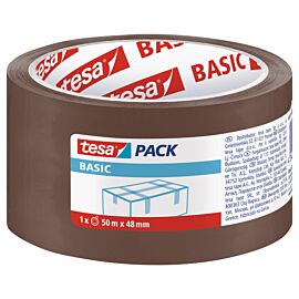 Taśma pakowa Tesapack Basic brązowa 50mx48mm
