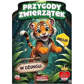 Przygody zwierzątek w dżungli z naklejkami