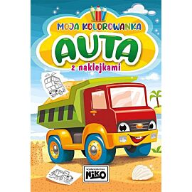 Auta. Moja kolorowanka z naklejkami