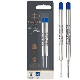 Wkłady do długopisów Parker Quinkflow niebieskie (M) 2 sztuki na blistrze 1950373