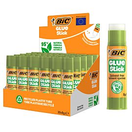 Display Klej BIC Glue Stick 95% ECOlustions 8g 30szt.