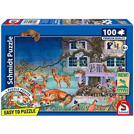 Puzzle 100 PQ Zwierzęta nocą 113646