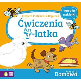 Ćwiczenia 4-latka domowa akademia + naklejki