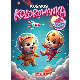 Kosmos. Kolorowanka z naklejkami metalicznymi