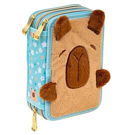 Piórnik JUMBO potrójny z wyposażeniem ASTRABAG FLUFFY CAPY, AC31